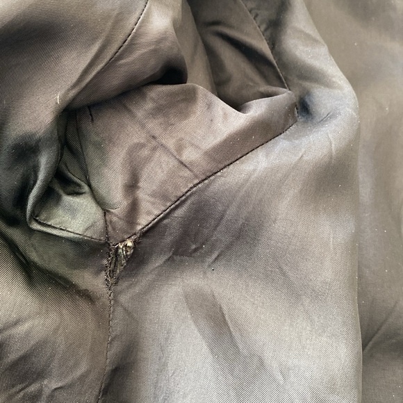 Stephanie Mathews Size 14 Black and White Woman's Pea Coat - Picture 12 of 12